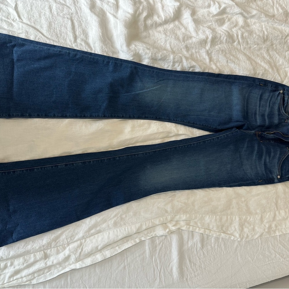 Veronica Beard Dark Blue Flare Jeans